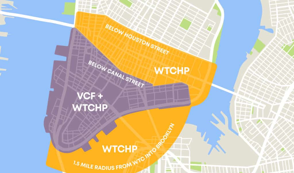 9-11 Exposure Zone Extent of Exposure South of Houston Street