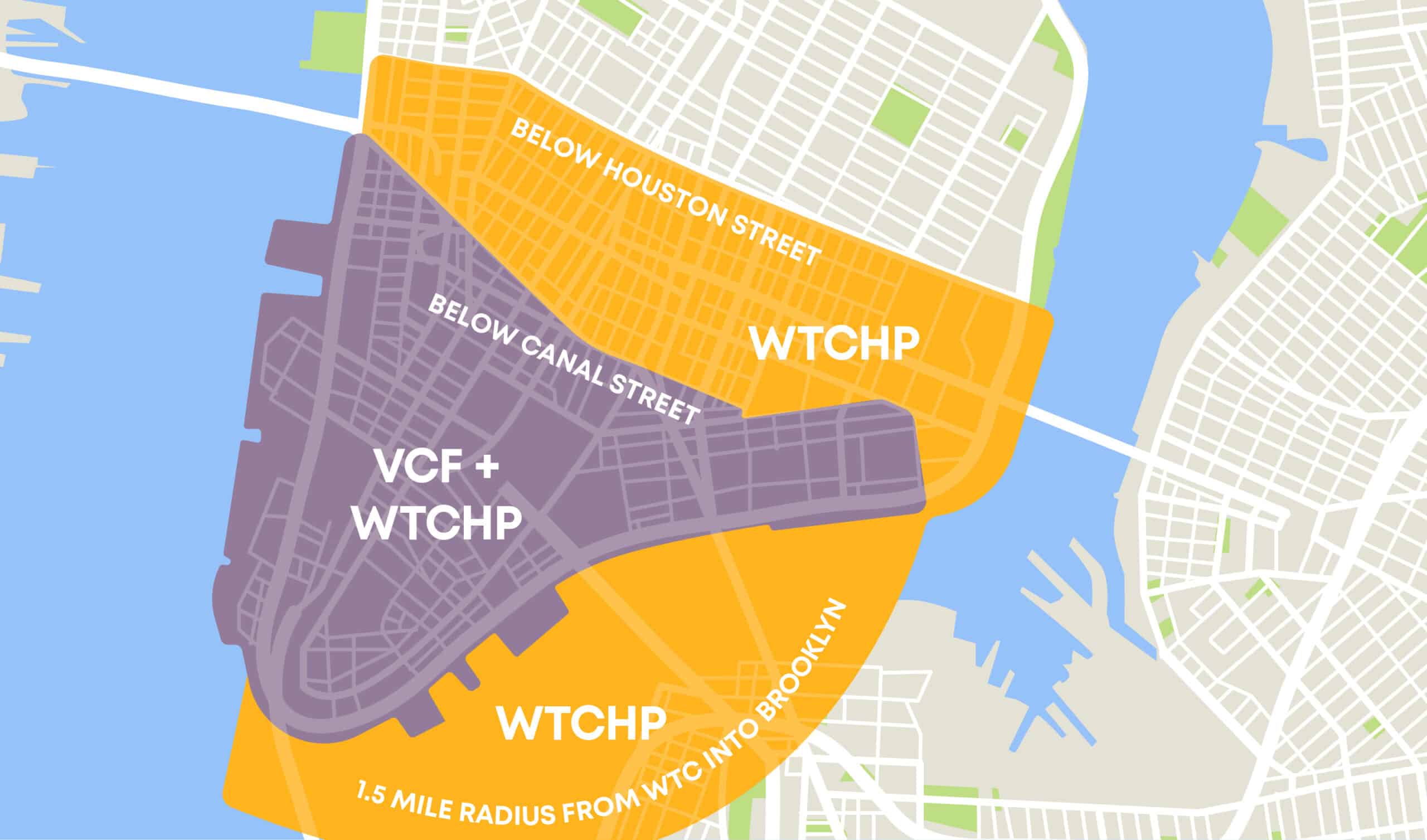 9-11 Exposure Zone Extent of Exposure South of Houston Street