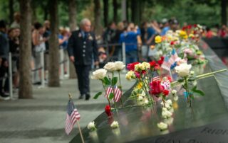 Mistakes to Avoid When Making a 9-11 VCF Claim portrayed by gathering near the new September 11th memorial site