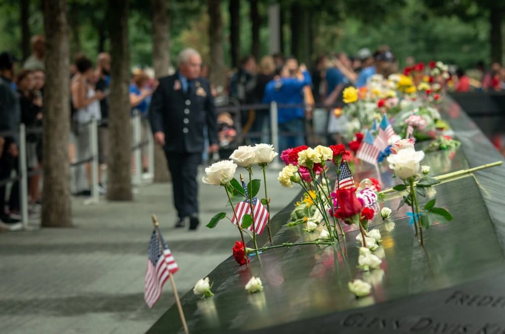 Mistakes to Avoid When Making a 9-11 VCF Claim portrayed by gathering near the new September 11th memorial site